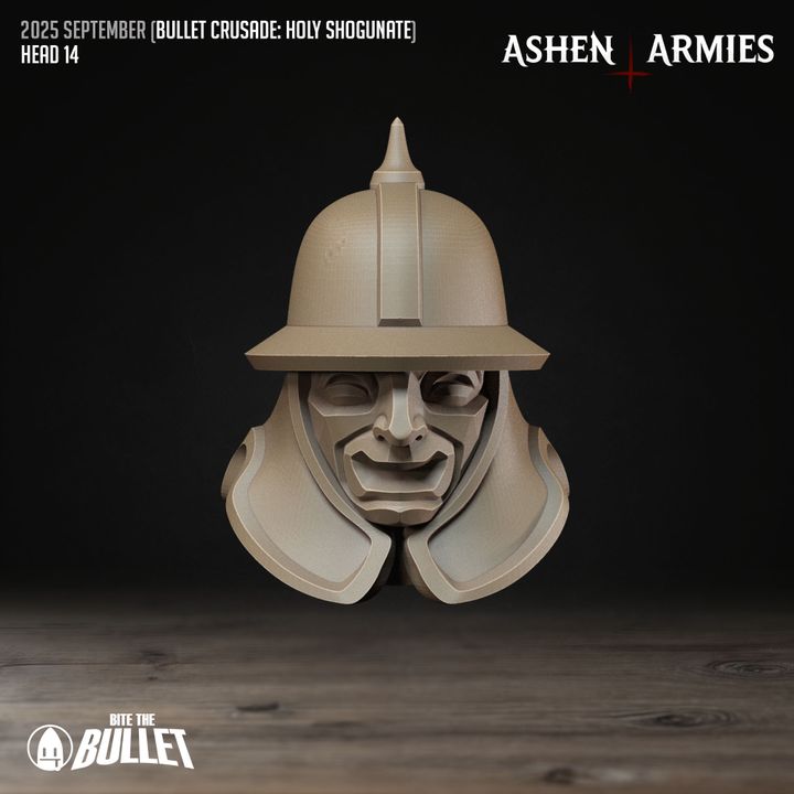 Modular Heads, Holy Shogunate - Bullet Crusade - Unpainted Miniature