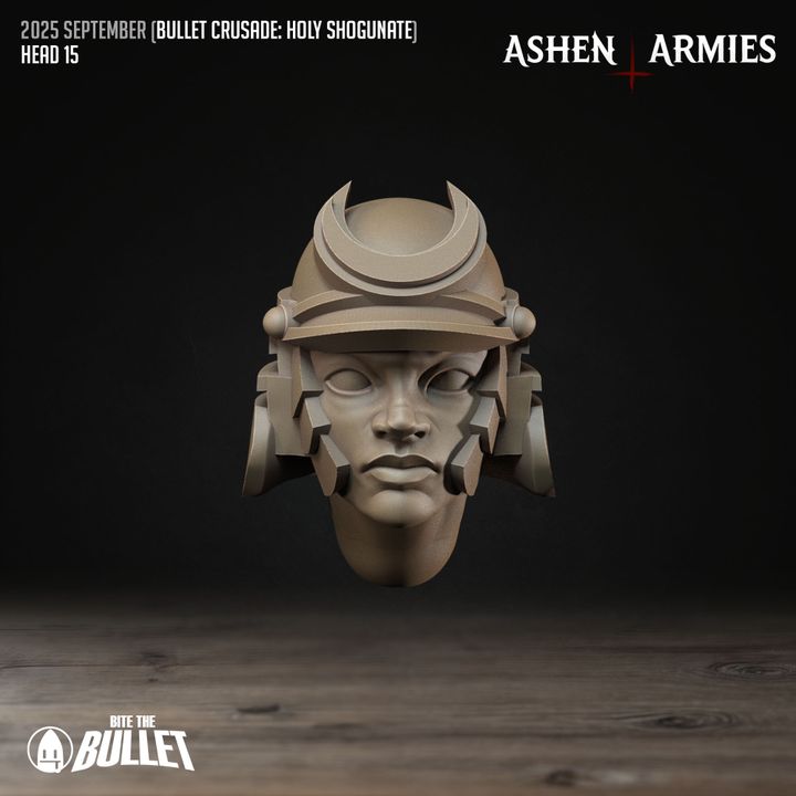 Modular Heads, Holy Shogunate - Bullet Crusade - Unpainted Miniature