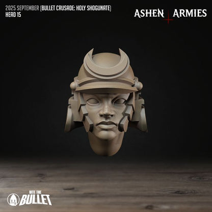 Modular Heads, Holy Shogunate - Bullet Crusade - Unpainted Miniature