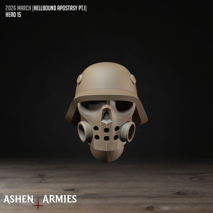 Modular Heads, Hellbound Apostasy - Bullet Crusade - Unpainted Miniature