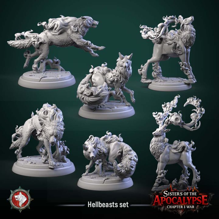 Hell Beasts | Sisters of the Apocalypse | Unpainted Miniature