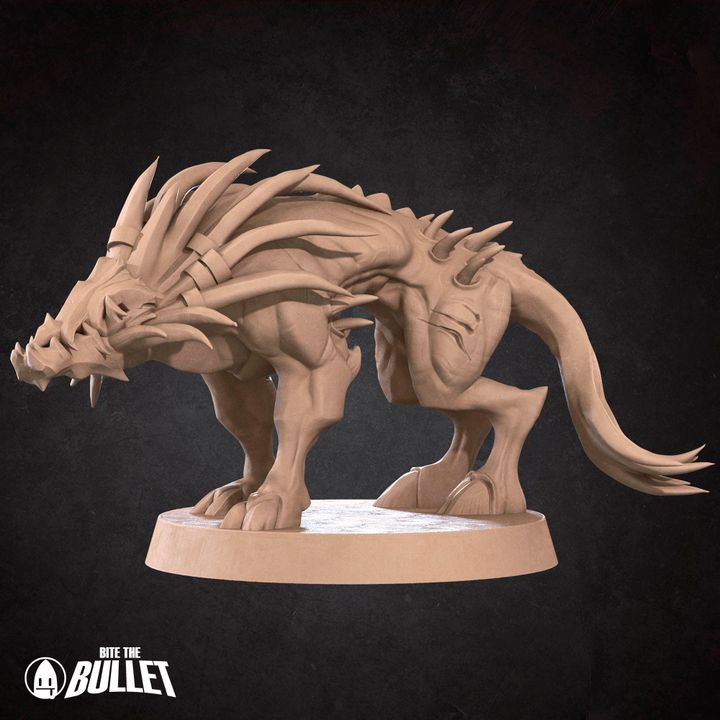 Imps & Hell Hound - Fel Wastes Set - 32mm, 35mm Scale - Unpainted Miniature