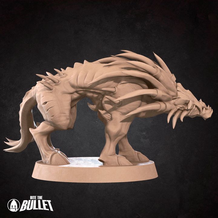 Imps & Hell Hound - Fel Wastes Set - 32mm, 35mm Scale - Unpainted Miniature