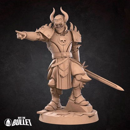 Human Deathbringer Fighter | 32mm, 35mm Scale | Unpainted Miniature