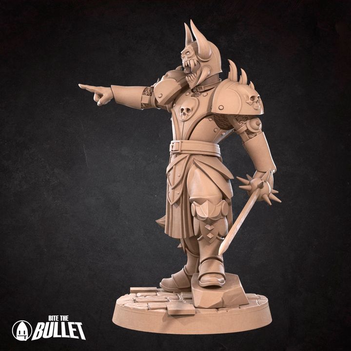 Human Deathbringer Fighter | 32mm, 35mm Scale | Unpainted Miniature