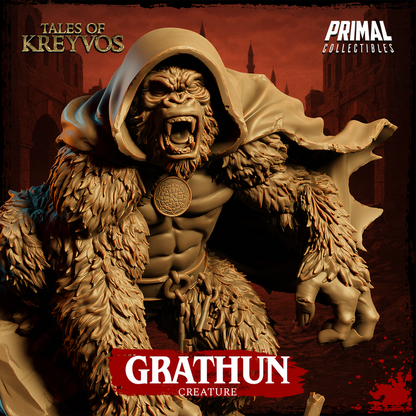 Grathun, Monkey God - Tales of Kreyvos - Unpainted Miniature