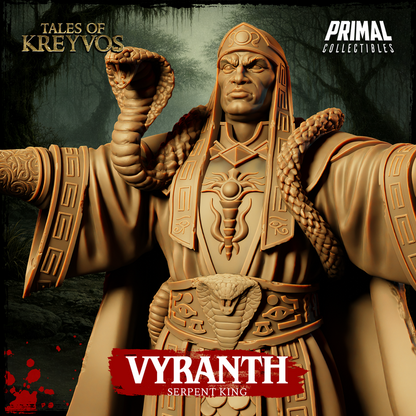 Vyranth, Serpent King - Tales of Kreyvos - Unpainted Miniature