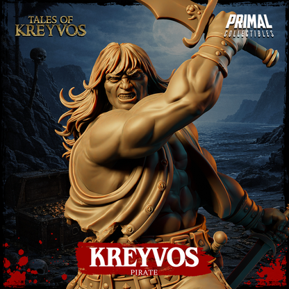 Pirate Barbarian - Tales of Kreyvos - Unpainted Miniature