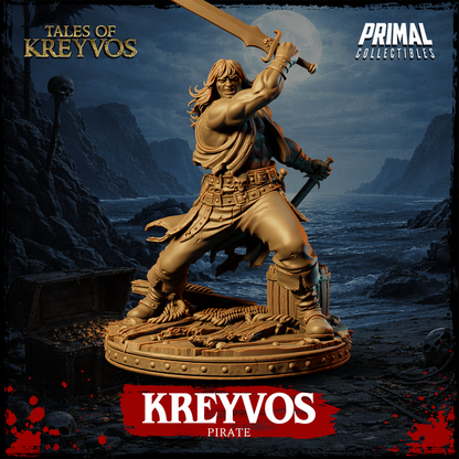 Pirate Barbarian - Tales of Kreyvos - Unpainted Miniature