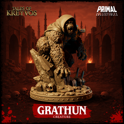 Grathun, Monkey God - Tales of Kreyvos - Unpainted Miniature