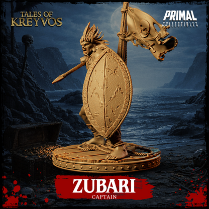 Wild Captain,  Zubari - Tales of Kreyvos - Unpainted Miniature