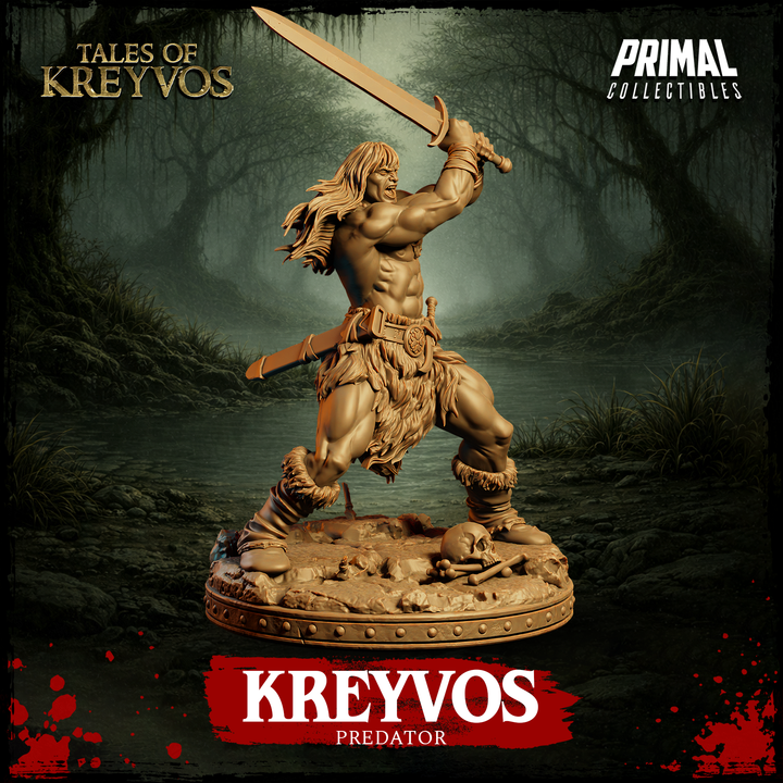 Barbarian Predator - Tales of Kreyvos - Unpainted Miniature