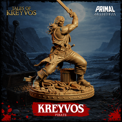 Pirate Barbarian - Tales of Kreyvos - Unpainted Miniature