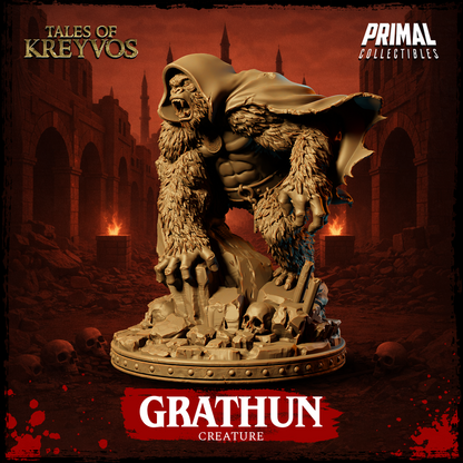 Grathun, Monkey God - Tales of Kreyvos - Unpainted Miniature