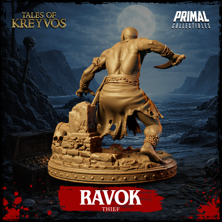 Pirate Thief, Ravok - Tales of Kreyvos - Unpainted Miniature