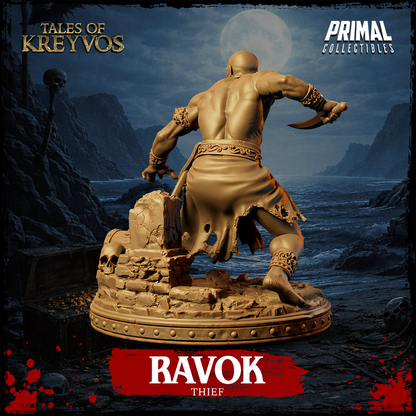 Pirate Thief, Ravok - Tales of Kreyvos - Unpainted Miniature