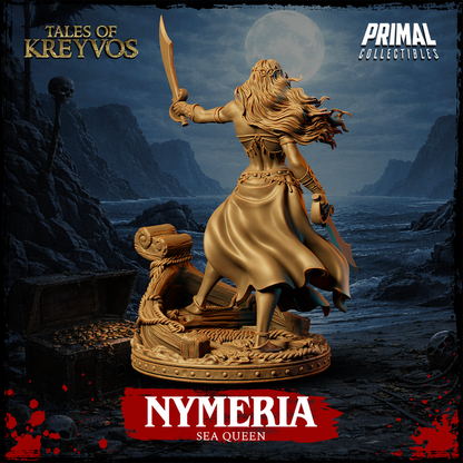 Sea Queen, Nymeria - Tales of Kreyvos - Unpainted Miniature