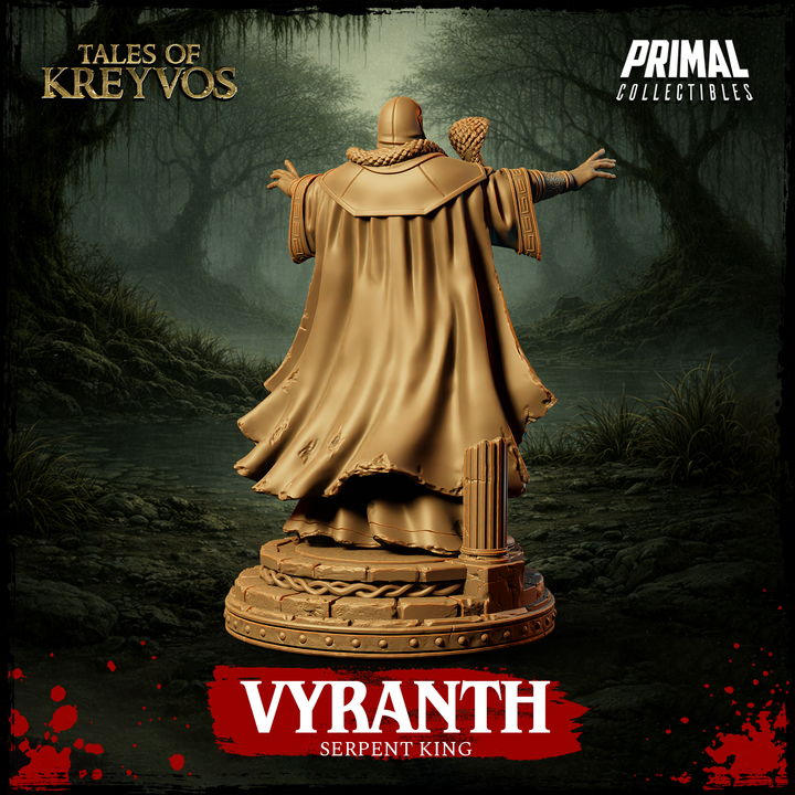 Vyranth, Serpent King - Tales of Kreyvos - Unpainted Miniature