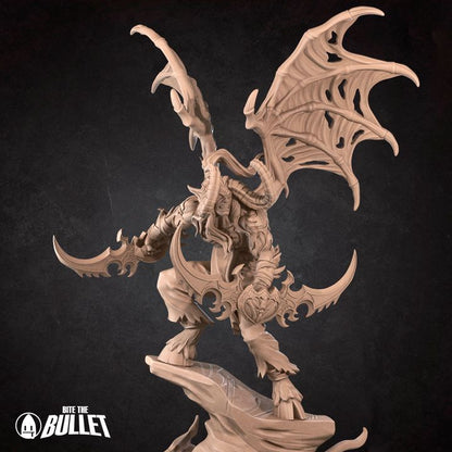Elf Demon | 32mm, 35mm Scale | Unpainted Miniature