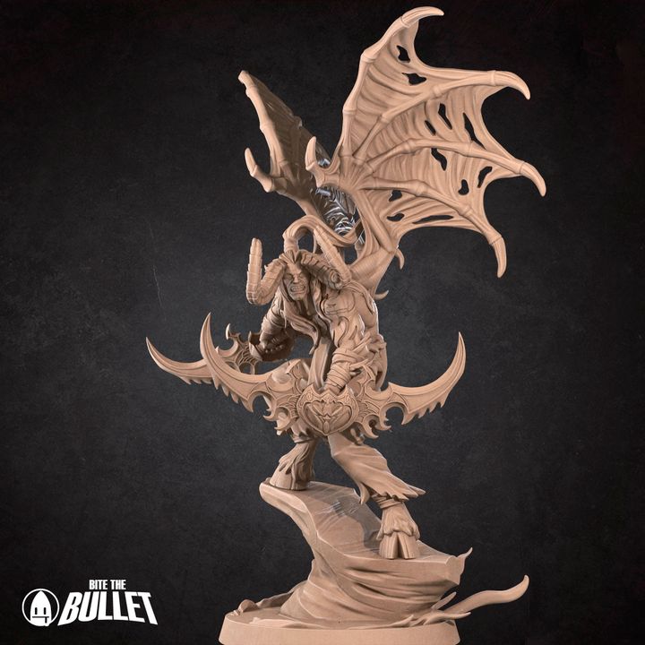 Elf Demon | 32mm, 35mm Scale | Unpainted Miniature