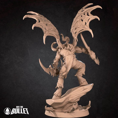 Elf Demon | 32mm, 35mm Scale | Unpainted Miniature