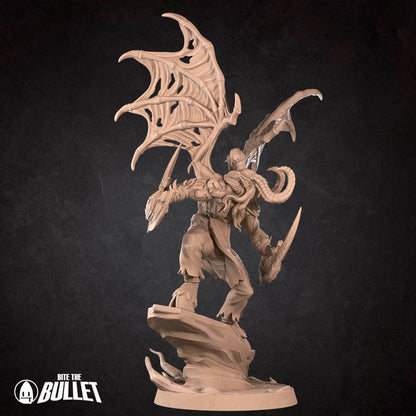 Elf Demon | 32mm, 35mm Scale | Unpainted Miniature