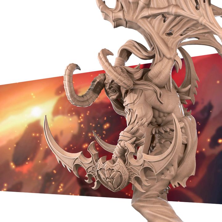 Elf Demon | 32mm, 35mm Scale | Unpainted Miniature