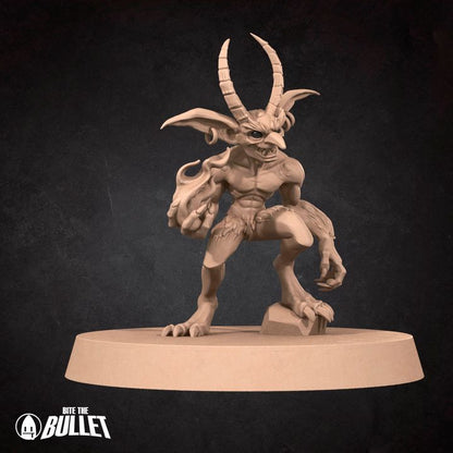 Imps & Hell Hound - Fel Wastes Set - 32mm, 35mm Scale - Unpainted Miniature