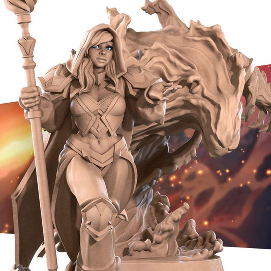 Human Mage Admiral | 32mm, 35mm Scale | Unpainted Miniature