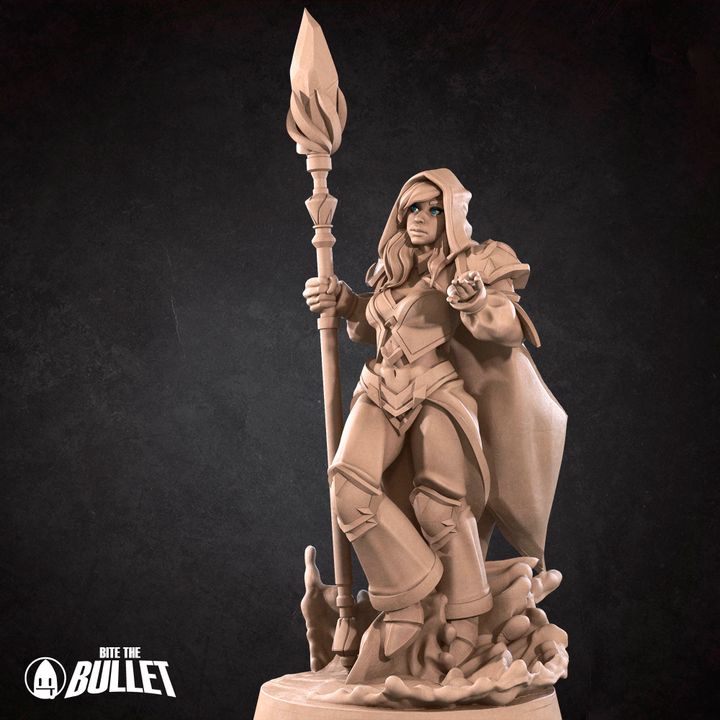 Human Mage Admiral | 32mm, 35mm Scale | Unpainted Miniature