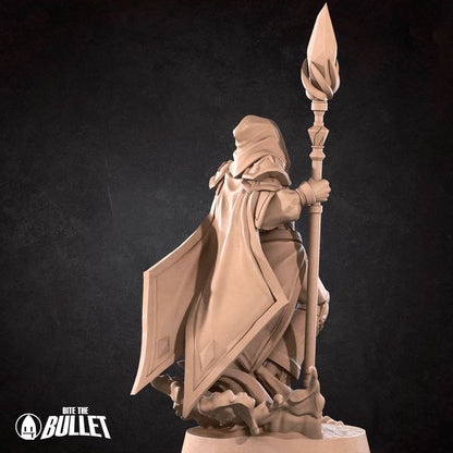 Human Mage Admiral | 32mm, 35mm Scale | Unpainted Miniature