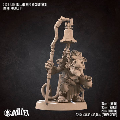 Kobolds - Mine Set - 32mm, 35mm Scale - Unpainted Miniature