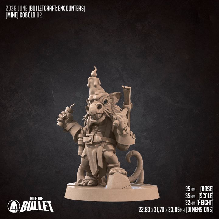 Kobolds - Mine Set - 32mm, 35mm Scale - Unpainted Miniature
