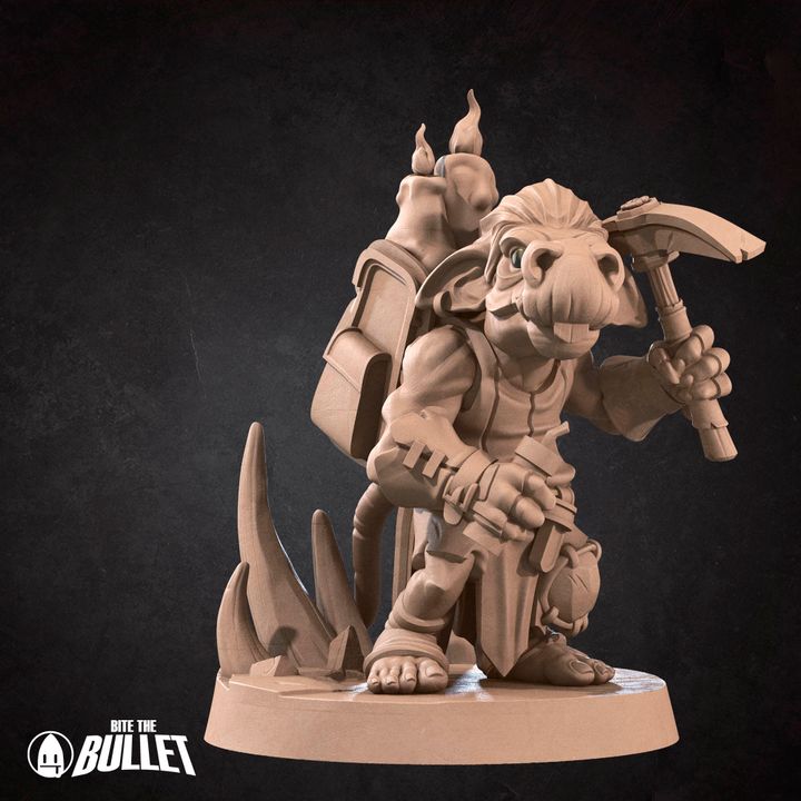 Kobolds - Mine Set - 32mm, 35mm Scale - Unpainted Miniature