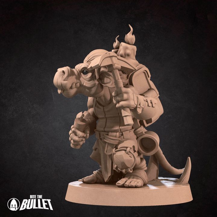 Kobolds - Mine Set - 32mm, 35mm Scale - Unpainted Miniature