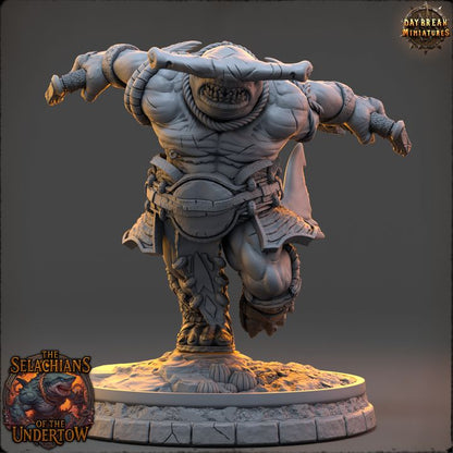 Kosh Velmarn, Sharkfolk - The Selachians of the Undertow - Unpainted Miniature