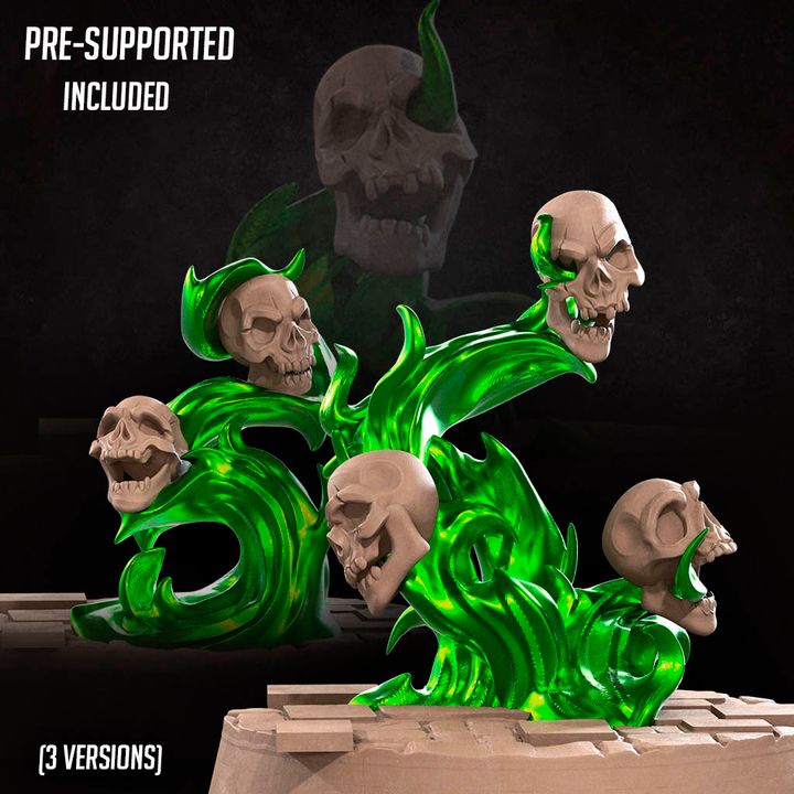 Flame Skulls - Unpainted Miniature