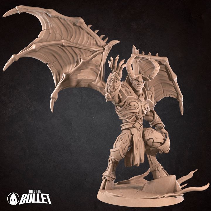 Dreadlord Necromancer| 32mm, 35mm Scale | Unpainted Miniature