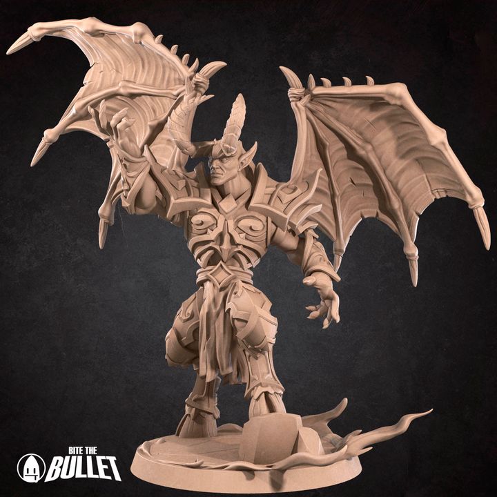 Dreadlord Necromancer| 32mm, 35mm Scale | Unpainted Miniature