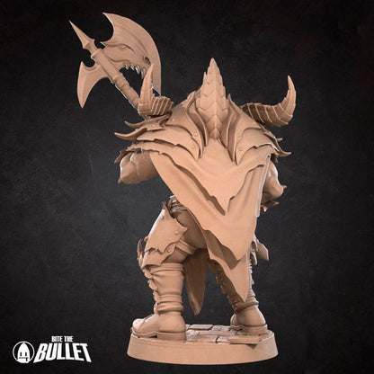 Masked Warrior | 32mm, 35mm Scale | Unpainted Miniature