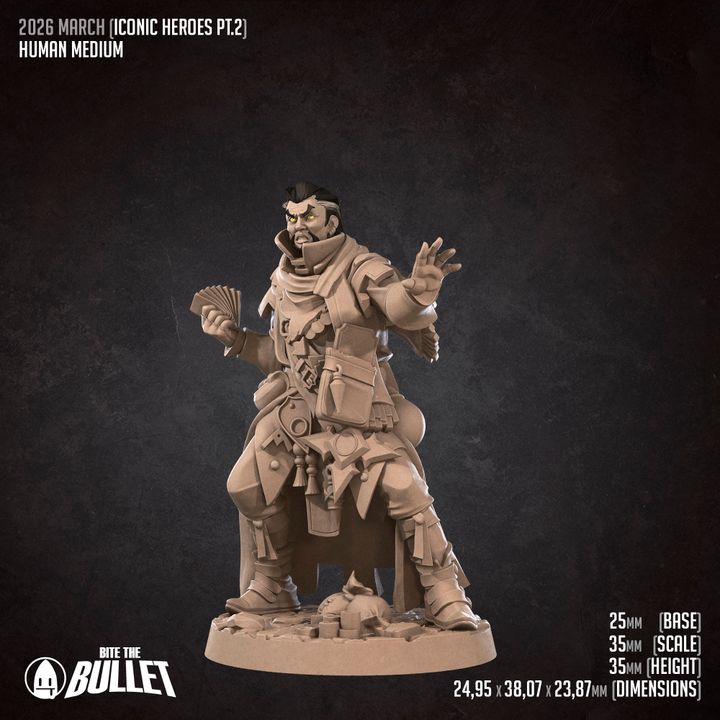 Human Medium | 32mm, 35mm Scale | Unpainted Miniature