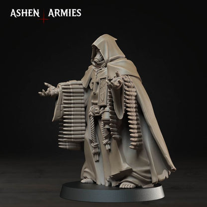 Mendelist Ammo Monk, Bleeding Procession - Bullet Crusade - Unpainted Miniature