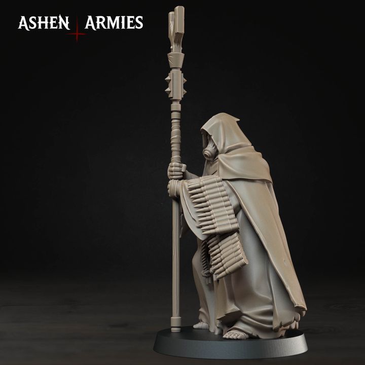 Mendelist Ammo Monk, Bleeding Procession - Bullet Crusade - Unpainted Miniature