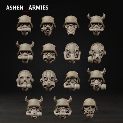 Modular Heads, Hellbound Apostasy - Bullet Crusade - Unpainted Miniature