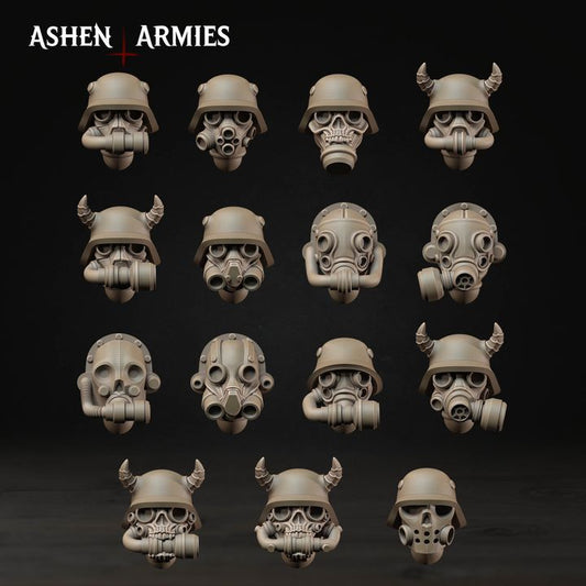 Modular Heads, Hellbound Apostasy - Bullet Crusade - Unpainted Miniature