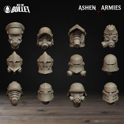 Modular Heads, Sanctified Legion - Bullet Crusade - Unpainted Miniature