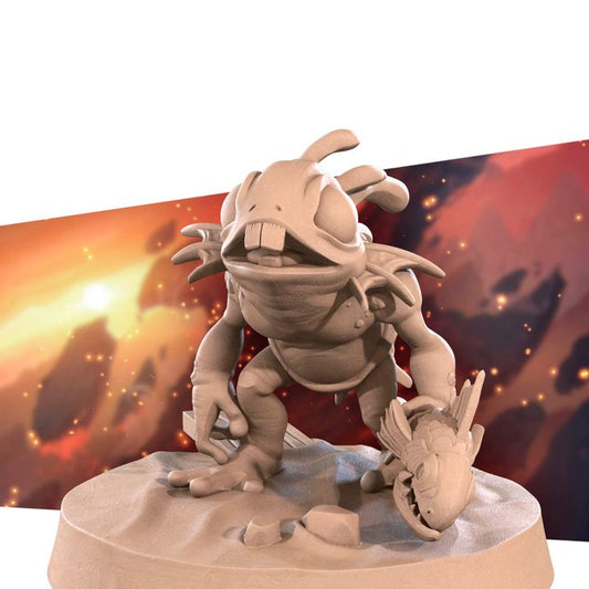 Trickster Aquatic Monster | 32mm, 35mm Scale | Unpainted Miniature