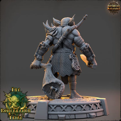Narkz the Hollow, Goblin Hunter - The Bonebranch Tribe - Unpainted Miniature