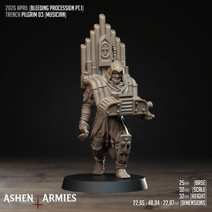 Trench Pilgrims, Bleeding Procession - Bullet Crusade - Unpainted Miniature