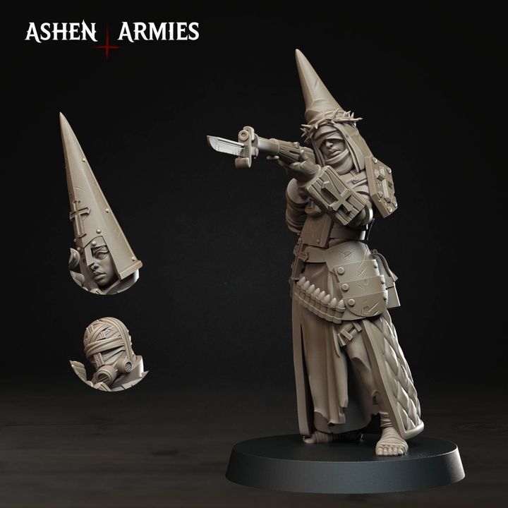 Trench Pilgrims, Bleeding Procession - Bullet Crusade - Unpainted Miniature